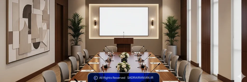 طراحی و ساخت سالن کنفرانس